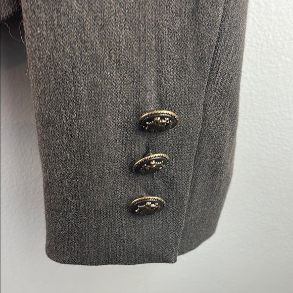 Cabi Gray Military Style Women's Jacket Size 6 - Picture 5 of 9